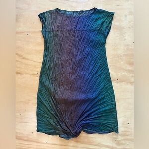 Babette Multicolor Crinkle Plissé Dress